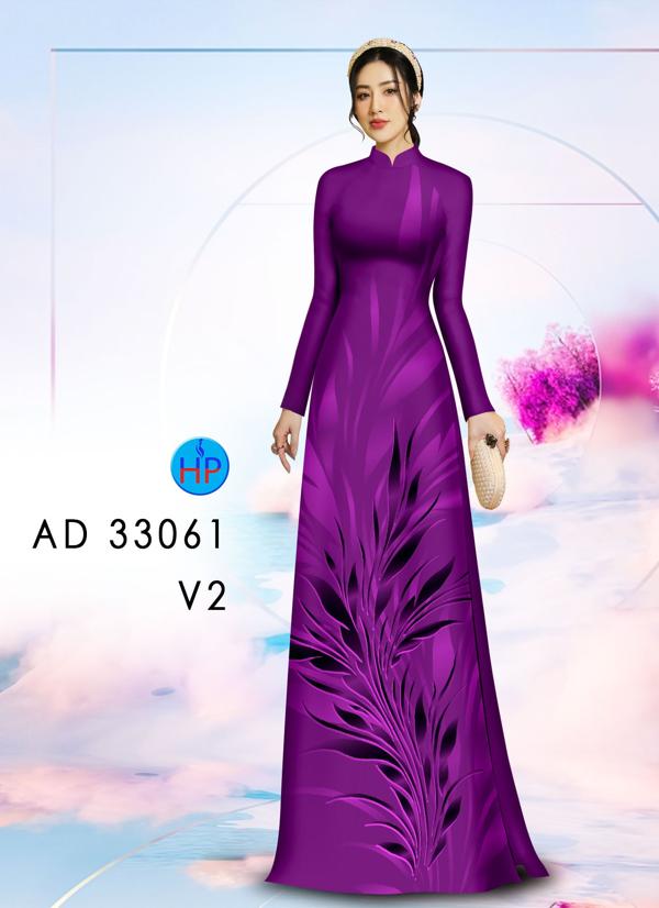 Vải Áo Dài Hoa In 3D AD 33061 14